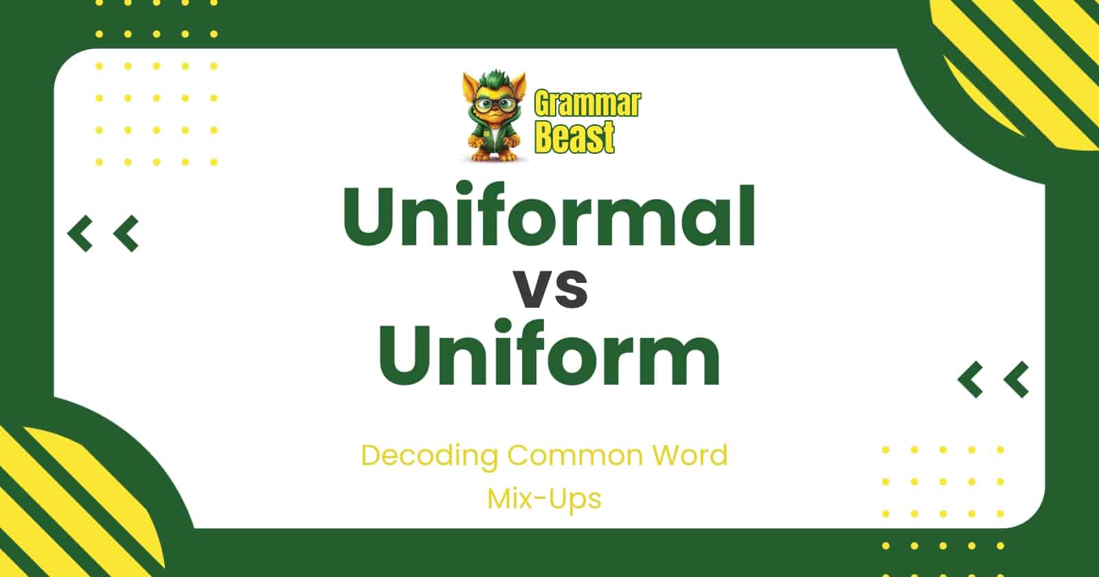 uniformal vs uniform